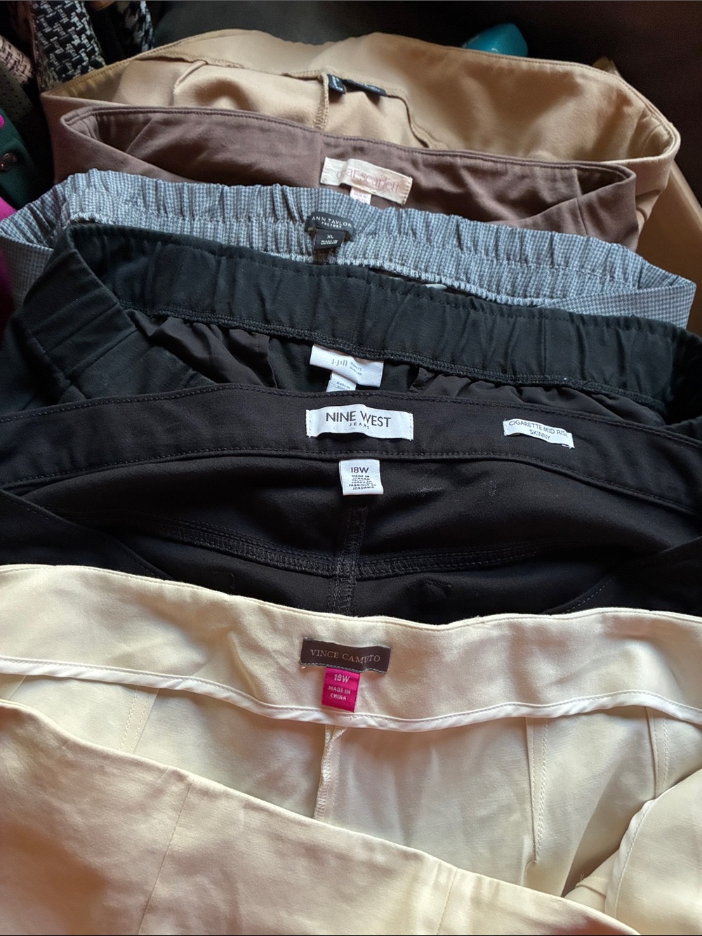 Bundle of women’s dress pants for work